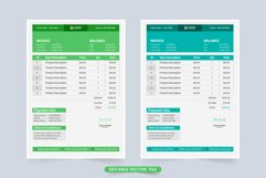 Corporate business invoice template vector Product Image 1