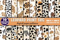 Leopard print Digital Background Paper Bundle PNG Product Image 1