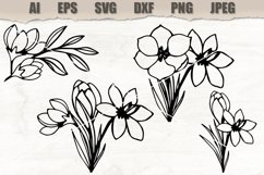 Clipart Flowers SVG Product Image 1