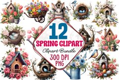 Spring Sublimation Clipart Bundle Product Image 1