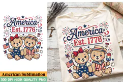 America Es.1776 Sublimation Design,Happy 4th of july png Product Image 2