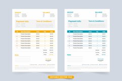 Minimal invoice template vector design Product Image 1