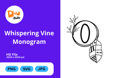 Whispering Vine Monogram Product Image 1