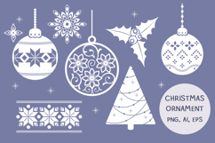 Christmas ornaments. Christmas decoration PNG EPS Product Image 2