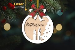 Candles Christmas Tree Toy SVG laser cut file for Glowforge Product Image 1
