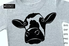 Cow head SVG, Heifer face svg, Farm animal Calf bull clipart Product Image 1