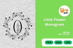 Little Flower Monogram Product Image 1