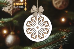 Christmas Ornament SVG laser cut file for Glowforge Product Image 1