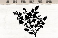 Stencil Flower SVG Product Image 1