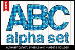Christmas Alphabet Bundle, Decorative ABC Sublimation Files Product Image 1