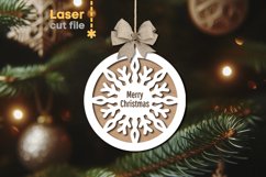 Christmas Ornament SVG laser cut file for Glowforge Product Image 1