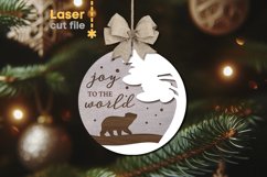 Christmas Ornament SVG laser cut file for Glowforge Product Image 1