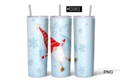 Christmas tumbler Sublimation Design PNG, Winter gnome Product Image 1