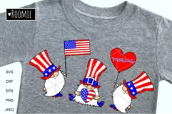 4th of July Gnome svg, Patriotic gnomes Independence day USA Product Image 1