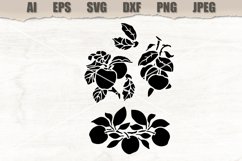 Stencil Apple SVG Product Image 1