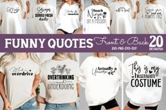 Funny Quotes Front &amp; Back SVG Bundle, Svg Front &amp; Back Product Image 1