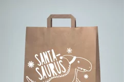 Christmas Santa Dinosaur T-Rex Svg, Boy shirt design Product Image 3
