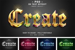 10 pack create 3d colors text style effect for photoshop Product Image 1
