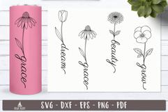 Floral Quote SVG Bundle Inspirational designs Product Image 2