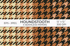 Houndstooth Seamless Patterns | Plaid Digital Papers Product Image 1