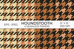 Houndstooth Seamless Patterns | Plaid Digital Papers Product Image 1