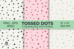 Irregular Hand-Drawn Tossed Dots Seamless Patterns Product Image 1