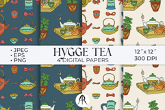 Hygge Tea Time Seamless Patterns Product Image 1