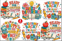 Back to School Sublimation Design,Teacher PNG Product Image 1