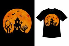 Halloween Stylish Retro T-shirt Design Product Image 1