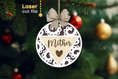 Family Christmas Tree Toy SVG laser cut file for Glowforge Product Image 1