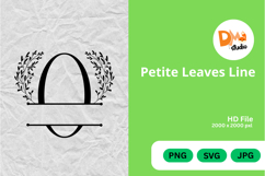 Petite Leaves Line Monogram Product Image 1