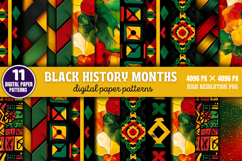 Black History Month Digital Papers Bundle PNG Product Image 2