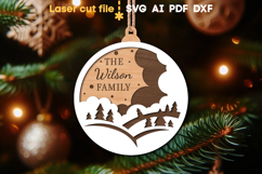 Christmas Ornament SVG laser cut file for Glowforge Product Image 1