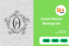 Sweet Bloom Monogram Product Image 1