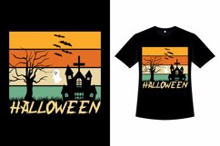 Halloween Vintage Color T-shirt Design Product Image 1