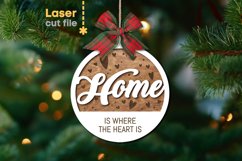 Home Christmas Tree Toy SVG laser cut file for Glowforge Product Image 1