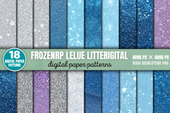 Frozenrp lelue litterigital Digital Paper Background Bundle Product Image 1