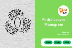 Petite Leaves Monogram Product Image 1