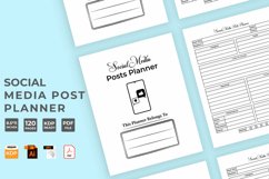 Social Media Post Tracker KDP Interior Product Image 1