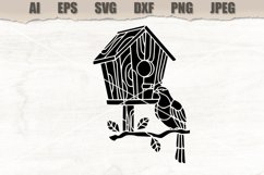 Stencil Bird SVG Product Image 1
