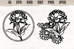 Clipart Flowers SVG Product Image 1