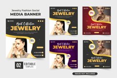 Jewelry sale template collection vector Product Image 1