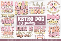 Retro Dog Quotes SVG Bundle Product Image 1