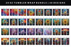 20oz Tumbler Wrap | Sublimation PNG Bundle Product Image 1