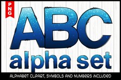 Christmas Alphabet Bundle, Decorative ABC Sublimation Files Product Image 1