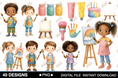 Little Artists Clipart Product Image 1