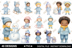 Cute Winter Clipart Product Image 2