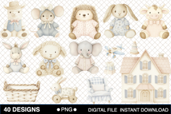 Watercolor Petit Playroom Clipart Product Image 2