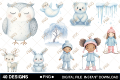 Cute Winter Clipart Product Image 3