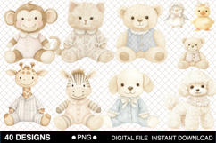 Watercolor Petit Playroom Clipart Product Image 3